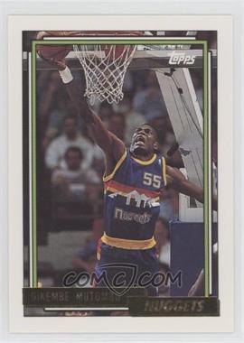 1992-93 Topps - [Base] - Gold #281 - Dikembe Mutombo