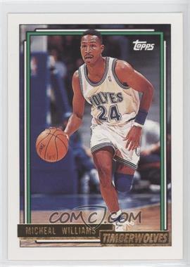 1992-93 Topps - [Base] - Gold #351 - Micheal Williams