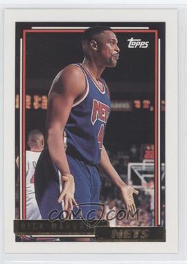 1992-93 Topps - [Base] - Gold #388 - Rick Mahorn