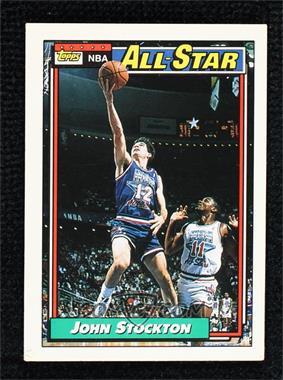 1992-93 Topps - [Base] #101 - All-Star - John Stockton [Noted]