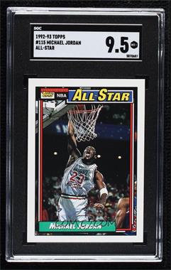 1992-93 Topps - [Base] #115 - All-Star - Michael Jordan [SGC 9.5 Mint+]