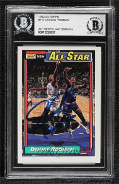 1992-93 Topps - [Base] #117 - All-Star - Dennis Rodman [BAS Authentic]