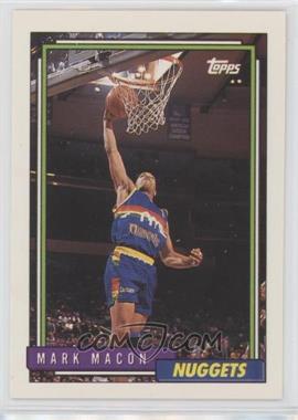 1992-93 Topps - [Base] #154 - Mark Macon