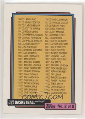 1992-93 Topps - [Base] #198.1 - Checklist