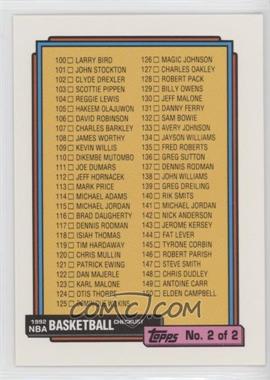 1992-93 Topps - [Base] #198.1 - Checklist