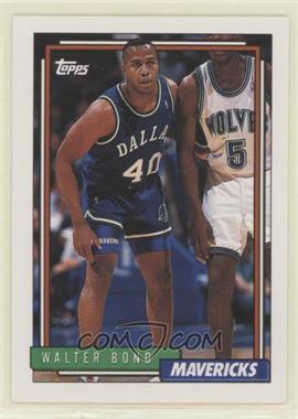 1992-93 Topps - [Base] #339 - Walter Bond