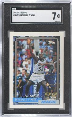 1992-93 Topps - [Base] #362 - Shaquille O'Neal [SGC 7 NM]
