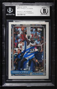 1992-93 Topps - [Base] #362 - Shaquille O'Neal [BAS Authentic]