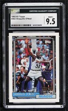 1992-93 Topps - [Base] #362 - Shaquille O'Neal [CGC 9.5 Mint+]
