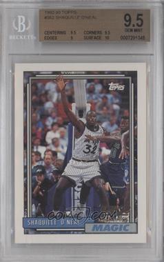 1992-93 Topps - [Base] #362 - Shaquille O'Neal [BGS 9.5 GEM MINT]