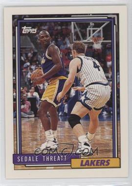 1992-93 Topps - [Base] #45 - Sedale Threatt