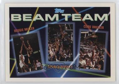 1992-93 Topps - Beam Team - Gold #1 - Clyde Drexler, Charles Barkley, Reggie Miller [EX to NM]
