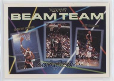 1992-93 Topps - Beam Team - Gold #6 - Jeff Malone, David Robinson, Scottie Pippen