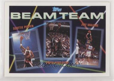 1992-93 Topps - Beam Team #6 - Jeff Malone, David Robinson, Scottie Pippen