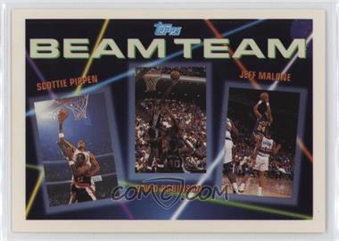 1992-93 Topps - Beam Team #6 - Jeff Malone, David Robinson, Scottie Pippen