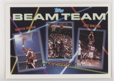 1992-93 Topps - Beam Team #6 - Jeff Malone, David Robinson, Scottie Pippen