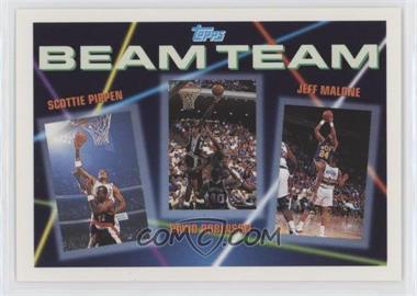 1992-93 Topps - Beam Team #6 - Jeff Malone, David Robinson, Scottie Pippen