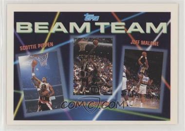 1992-93 Topps - Beam Team #6 - Jeff Malone, David Robinson, Scottie Pippen