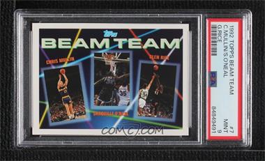 1992-93 Topps - Beam Team #7 - Chris Mullin, Shaquille O'Neal, Glen Rice [PSA 9 MINT]