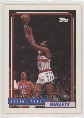 1992-93 Topps - Team Set Sheet Washington Bullets - Separated from Sheet #WB-9 - Elvin Hayes [Noted]