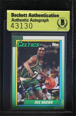 1992-93 Topps Archives - [Base] #131 - Dee Brown [BAS Authentic]