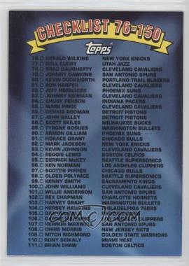 1992-93 Topps Archives - [Base] #150 - Checklist