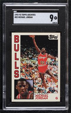 1992-93 Topps Archives - [Base] #52 - Michael Jordan [SGC 9 MINT]