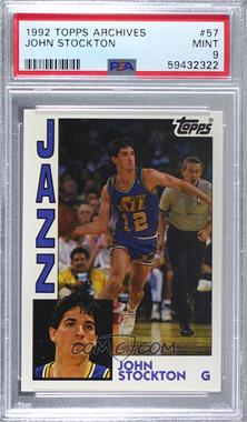 1992-93 Topps Archives - [Base] #57 - John Stockton [PSA 9 MINT]