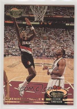 1992-93 Topps Stadium Club - [Base] - Members Only #199 - Members Choice - Clyde Drexler [Noted]