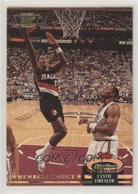 1992-93 Topps Stadium Club - [Base] - Members Only #199 - Members Choice - Clyde Drexler