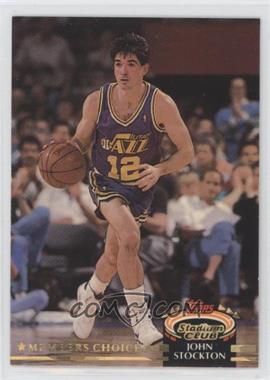 1992-93 Topps Stadium Club - [Base] #200 - Members Choice - John Stockton