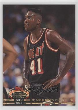 1992-93 Topps Stadium Club - [Base] #203 - Members Choice - Glen Rice