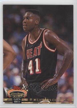 1992-93 Topps Stadium Club - [Base] #203 - Members Choice - Glen Rice