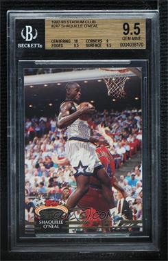 1992-93 Topps Stadium Club - [Base] #247 - Shaquille O'Neal [BGS 9.5 GEM MINT]