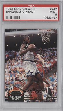 1992-93 Topps Stadium Club - [Base] #247 - Shaquille O'Neal [PSA 9 MINT]