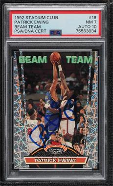 1992-93 Topps Stadium Club - Beam Team #18 - Patrick Ewing [PSA Authentic PSA/DNA Cert]