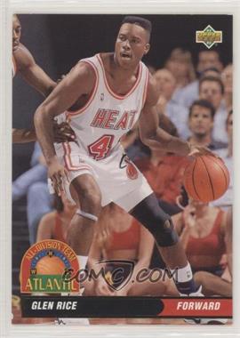 1992-93 Upper Deck - All-Division Team #AD3 - Glen Rice