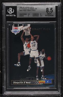 1992-93 Upper Deck - [Base] #1 - Shaquille O'Neal [BGS 8.5 NM‑MT+]