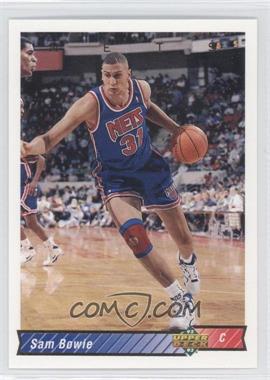 1992-93 Upper Deck - [Base] #198 - Sam Bowie