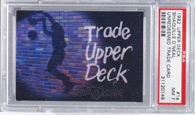 1992-93 Upper Deck - [Base] #1a.1 - Trade Card (Not Punched-Out) [PSA 7 NM]