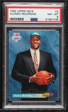 1992-93 Upper Deck - [Base] #2 - Alonzo Mourning [PSA 8 NM‑MT]