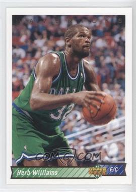 1992-93 Upper Deck - [Base] #213 - Herb Williams