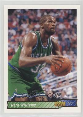 1992-93 Upper Deck - [Base] #213 - Herb Williams