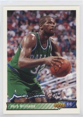 1992-93 Upper Deck - [Base] #213 - Herb Williams