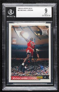 1992-93 Upper Deck - [Base] #23 - Michael Jordan [BGS 9 MINT]