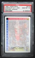 Checklist - Michael Jordan [PSA 10 GEM MT]