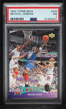 1992-93 Upper Deck - [Base] #425 - All-Star - Michael Jordan [PSA 7 NM]