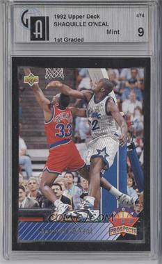 1992-93 Upper Deck - [Base] #474 - Top Prospects - Shaquille O'Neal [GAI 9]