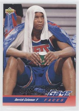 1992-93 Upper Deck - [Base] #485 - Game Faces - Derrick Coleman