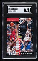 Michael Jordan, Scottie Pippen [SGC 8.5 NM/Mt+]
